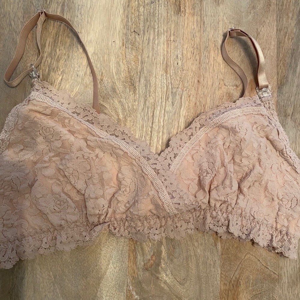 HANKY PANKY maternity nursing nude lace bralette
